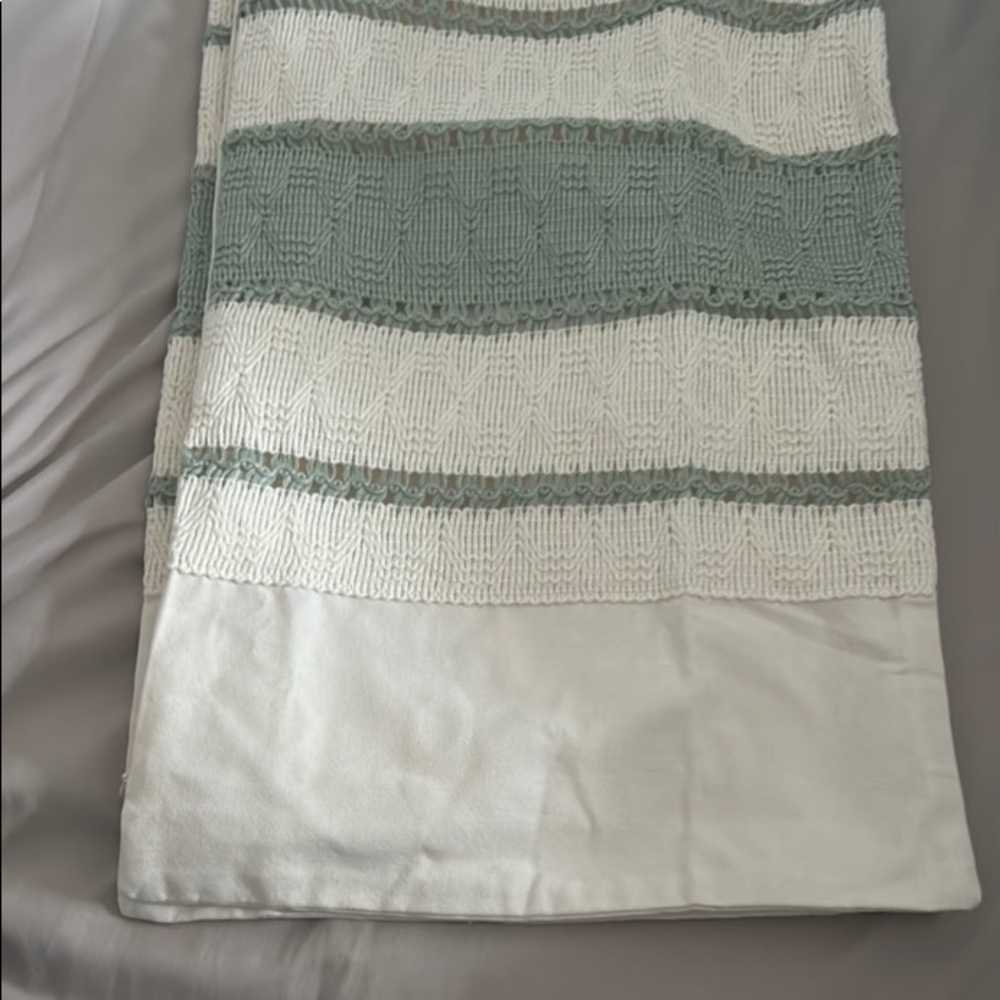 Sage Green Boho Lumber Decorative Throw pillow cover 12x20 - Picture 8 of 8